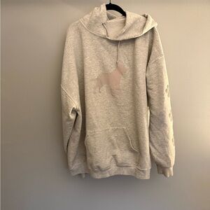 Reflective Labrador Dog Walking Hoodie – Gray